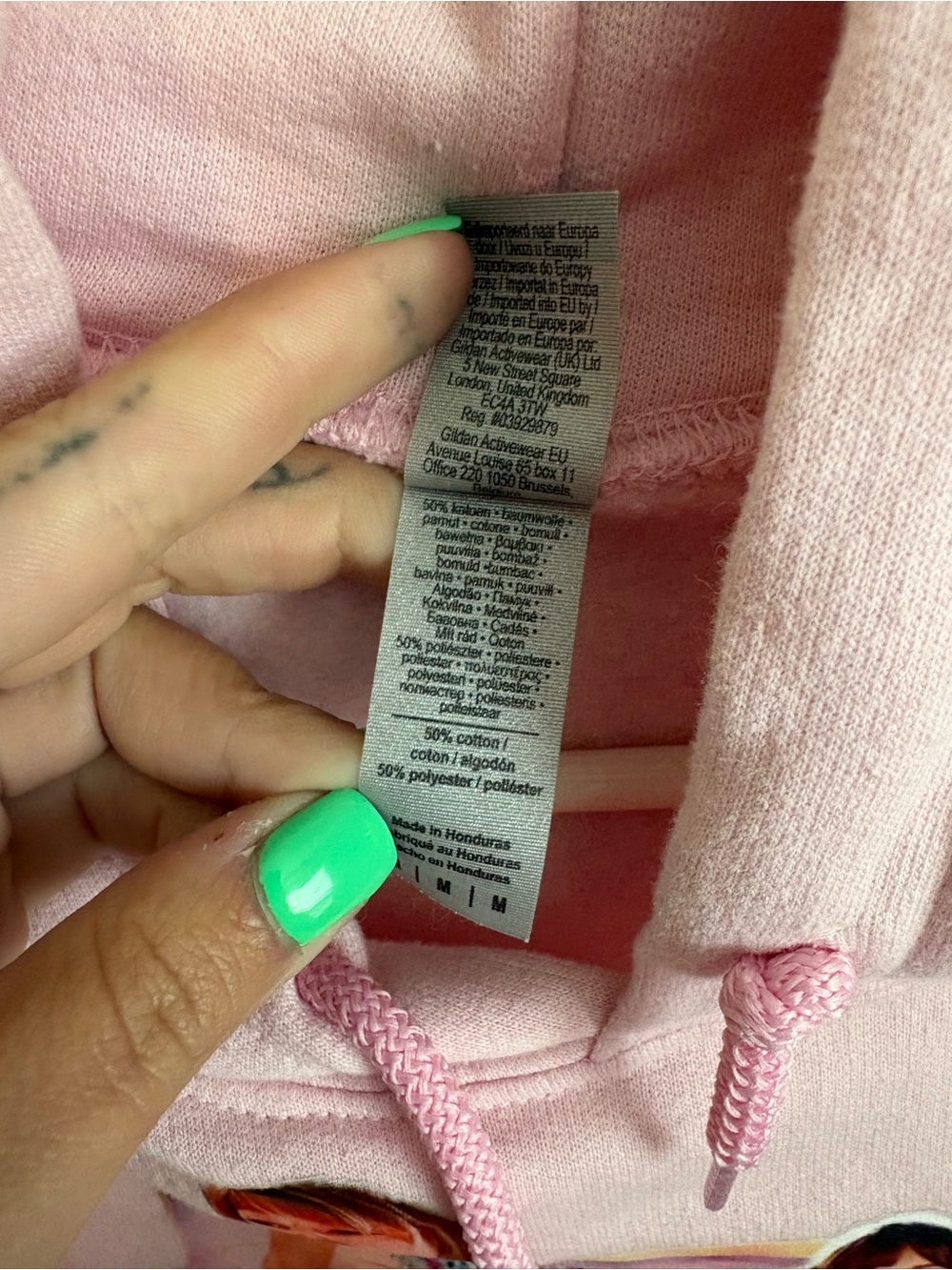 Gildan Light Pink Taylor Swift Graphic Hoodie - Picture 4 of 6